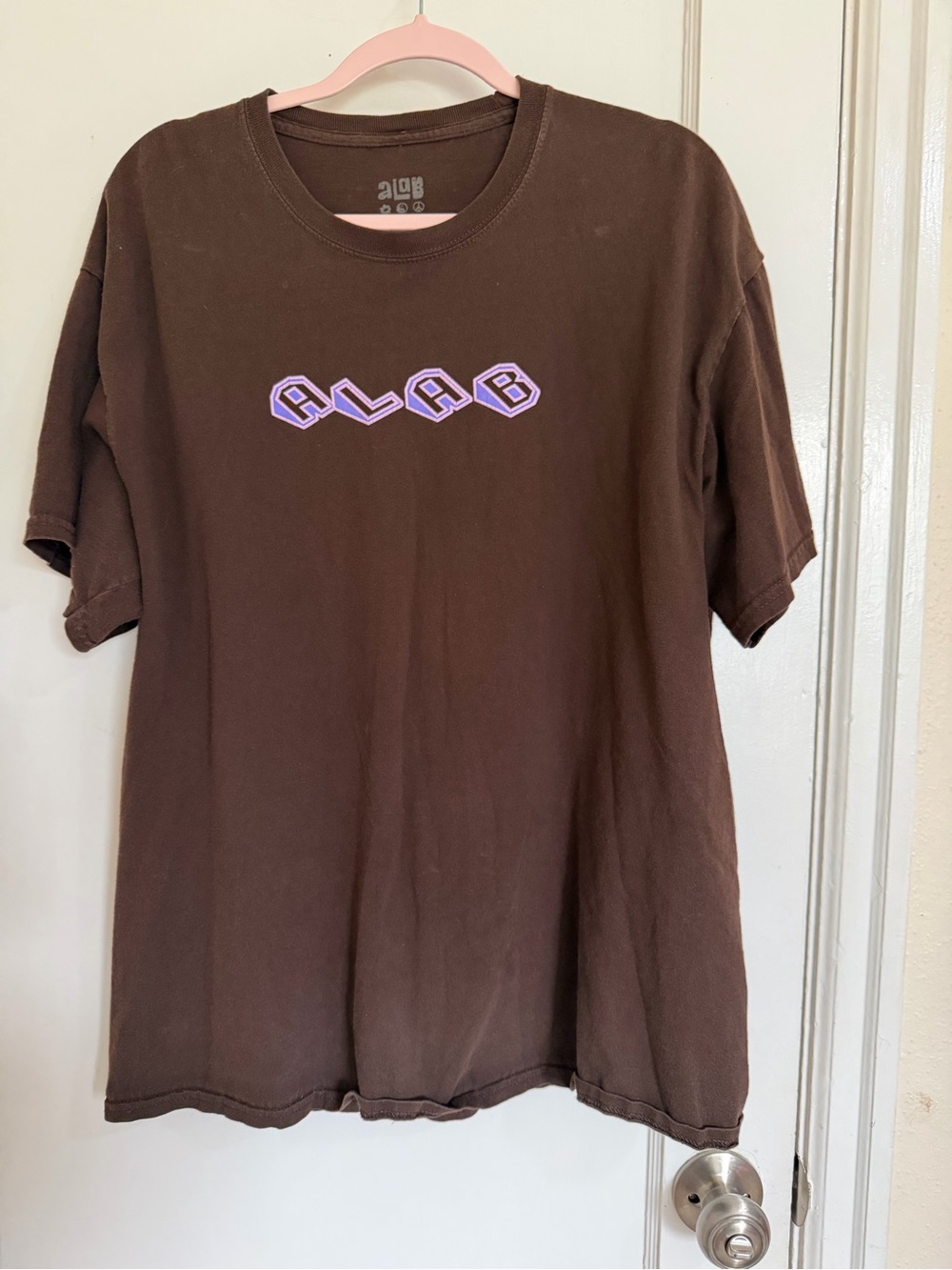 ALAB don’t count on it brown unisex tee size XL